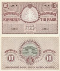 10 Markkaa 1909 Litt.A 2500929 kl.9